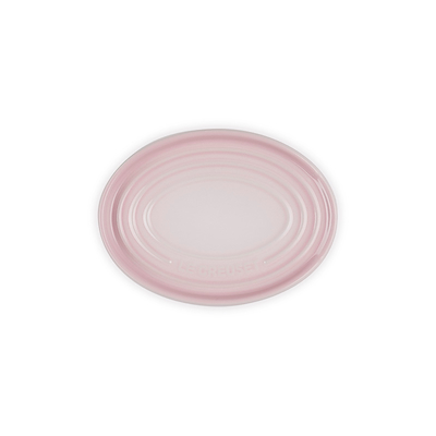 Le Creuset Signature stentøj oval grydeskeholder Shell Pink