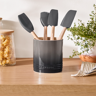 Le Creuset Signature stentøj redskabskrukke 1,1 liter Flint