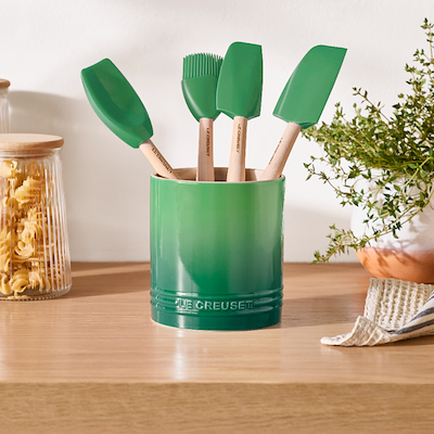 Le Creuset Signature stentøj redskabskrukke 1,1 liter Bamboo
