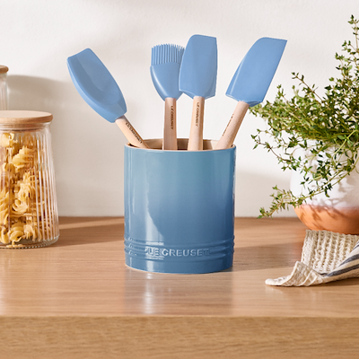 Le Creuset Signature stentøj redskabskrukke 1,1 liter Chambray