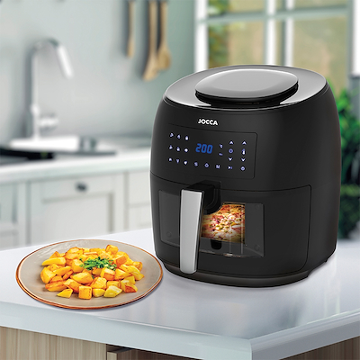 Jocca digital airfryer sort 7,4 liter 1800 watt