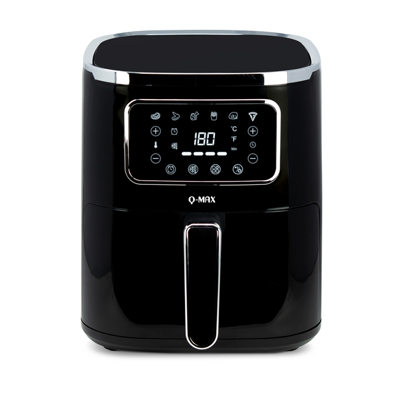 QMax digital airfryer 5 liter Kop & Kande