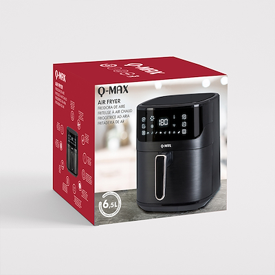 Q-Max digital airfryer 6,5 liter