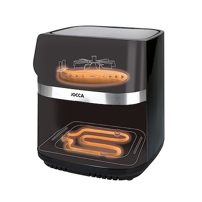 Jocca airfryer 9 liter med termometer 2200 watt