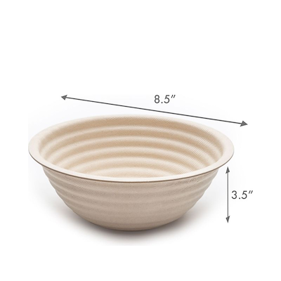 Brød & Taylor Boule/rund hævekurv sand 2 stk.