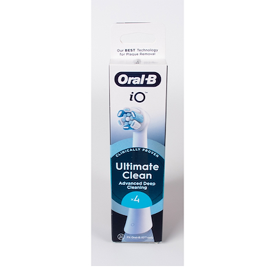 Oral B iO Ultimate clean børstehoveder 4 stk. hvid
