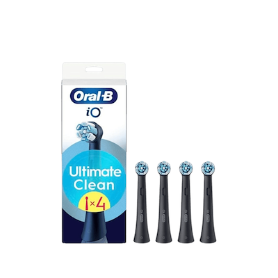 Oral-B iO Ultimate Clean tandbørstehoveder sort 4 stk.