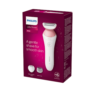 Philips 6000 series BRL146 Satin Wet & Dry genopladelig ladyshaver inklusiv 6 dele