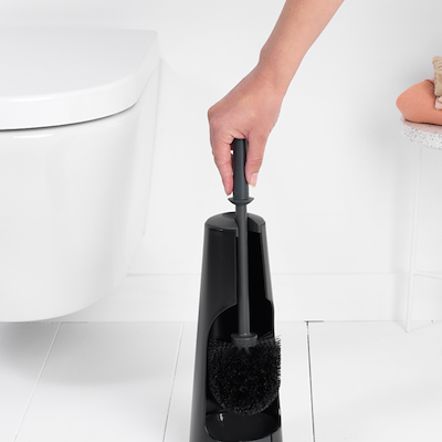 Brabantia toiletbørste med holder sort