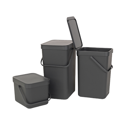 Brabantia affaldsspand grå 12 liter