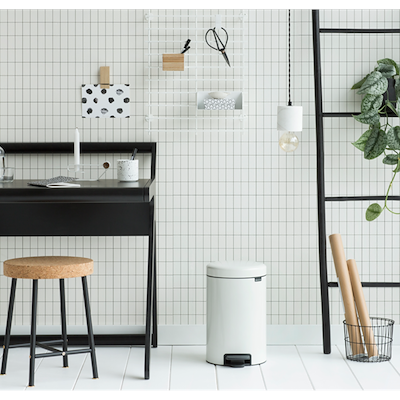 Brabantia Newlcon pedalspand 12 liter hvid