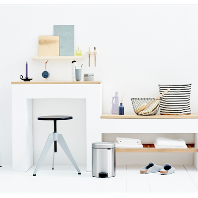 Brabantia pedalspand stål 5 liter