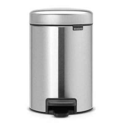 Brabantia pedalspand mat stål 3 liter