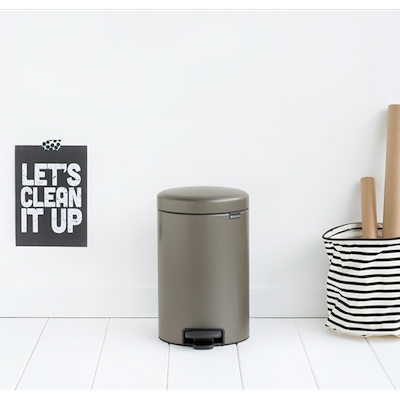 Brabantia NewIcon pedalspand platinum 12 liter