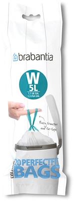 Brabantia affaldspose hvid 5 liter