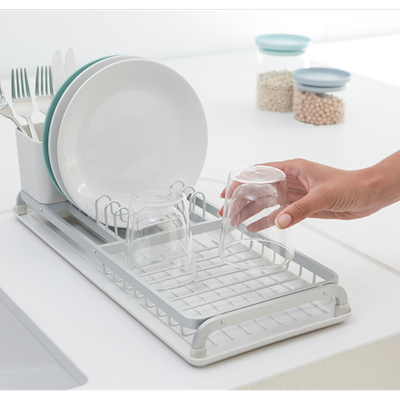 Brabantia SinkSide Compact opvaskestativ lysegrå 46x20 cm