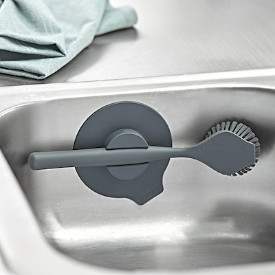 Brabantia Sinkside opvaskebørste med sugekop dark grey