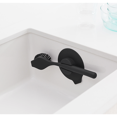 Brabantia Sinkside opvaskebørste med sugekop dark grey