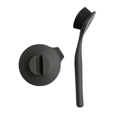 Brabantia Sinkside opvaskebørste med sugekop dark grey