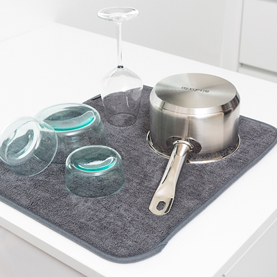 Brabantia SinkSide opvaskemåtte microfiber mørkegrå