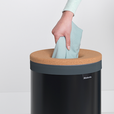 Brabantia vasketøjskurv sort 35 liter