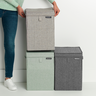 Brabantia Stackable vasketøjsboks sort 35 liter