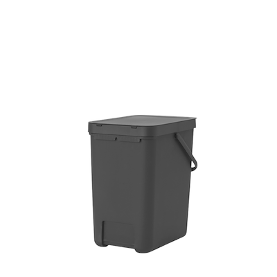 Brabantia Sort & Go affaldsspand med låg mørkegrå 25 liter