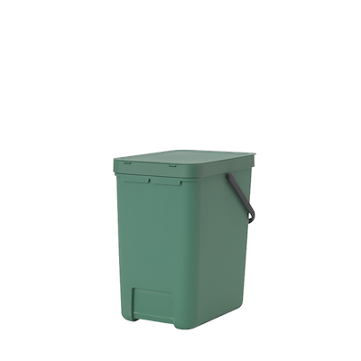 Brabantia Sort Go affaldsspand med låg grøn 25 liter