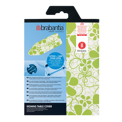 Brabantia strygebrætbetræk hvid/grøn