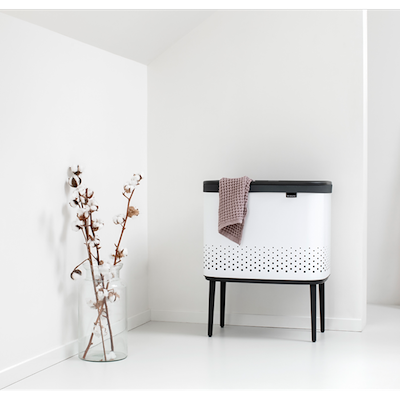 Brabantia Bo vasketøjskurv hvid 60 liter