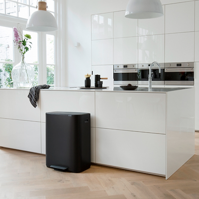 Brabantia Bo pedalspand 60 liter sort