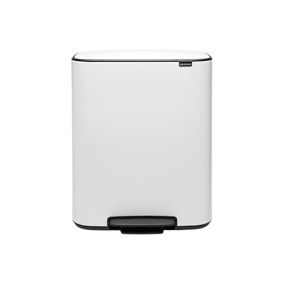 Brabantia Bo pedalspand 2 x 30 liter hvid