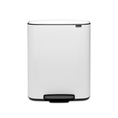 Brabantia Bo pedalspand 2 x 30 liter hvid