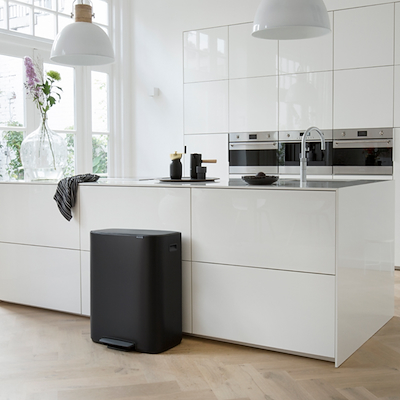 Brabantia Bo pedalspand sort 2x30 liter