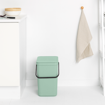 Brabantia Sort & Go affaldsspand med låg grøn 25 liter