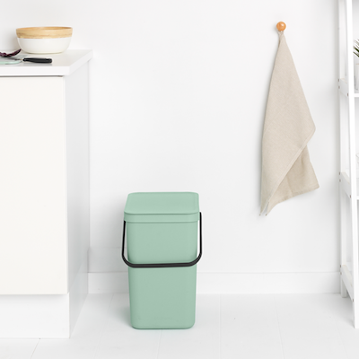 Brabantia Sort & Go affaldsspand med låg grøn 25 liter