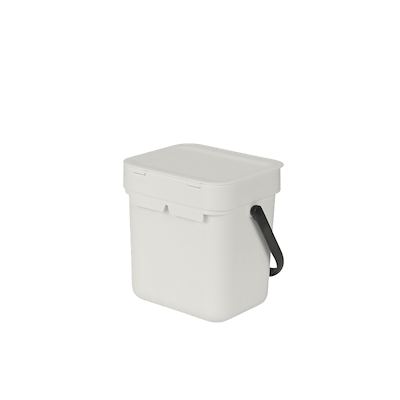 Brabantia sort & Go affaldsspand light grey 3 liter