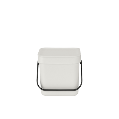 Brabantia sort & Go affaldsspand light grey 3 liter