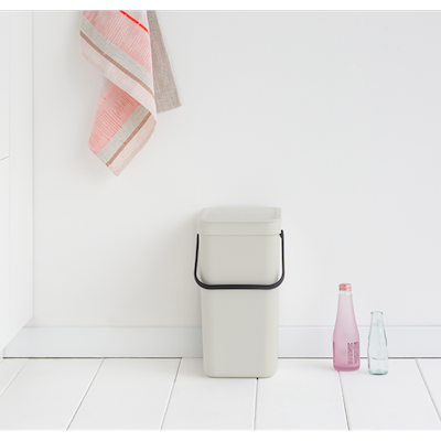 Brabantia Sort & Go affaldsspand light grey 12 liter