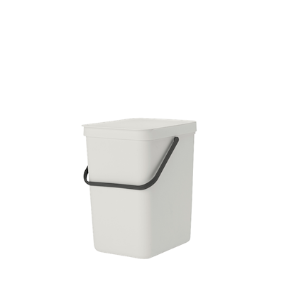 Brabantia Sort & Go affaldsspand med låg lysegrå 25 liter