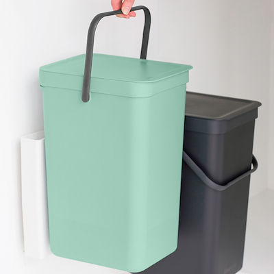 Brabantia indbygningsmodul 2 x 16 liter grå/jade