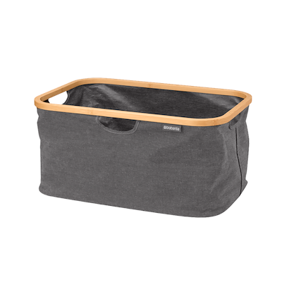 Brabantia foldbar vasketøjskurv sort 40 liter