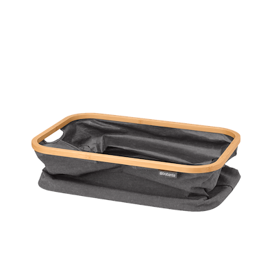 Brabantia foldbar vasketøjskurv sort 40 liter