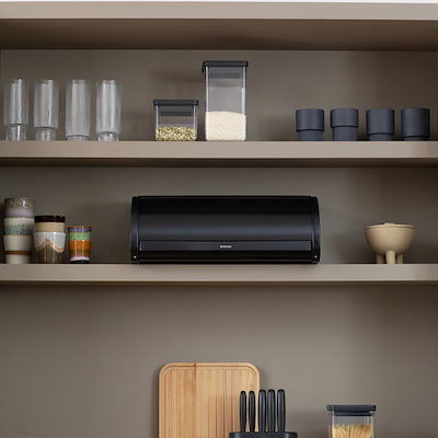 Brabantia Roll Top brødkasse sort 16 Liter