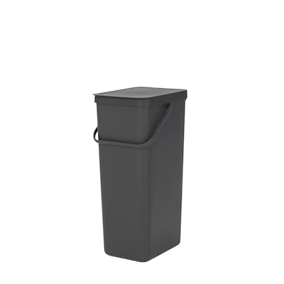 Brabantia Sort & Go affaldsspand med låg grå 40 liter