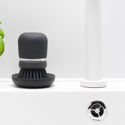 Brabantia opvaskebørste med sæbedispenser mørkegrå