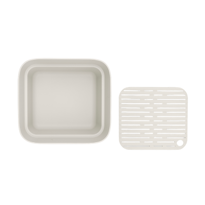 Brabantia SinkSide opvaskebalje med rist lysegrå