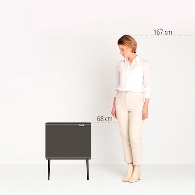 Brabantia Bo Touch Bin affaldsspand mat sort 3x11 liter
