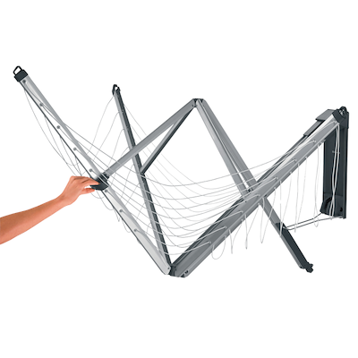 Brabantia WallFix vægtørrestativ grå 184x182 cm