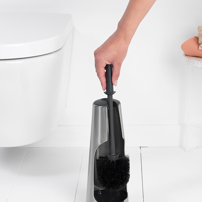 Brabantia toiletbørste med holder mat stål
